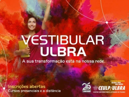 Inscries abertas para o Vestibular 2017/2 do Ceulp/Ulbra