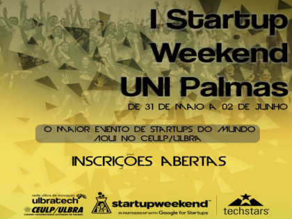 Inscries abertas para I Startup Weekend Uni Palmas