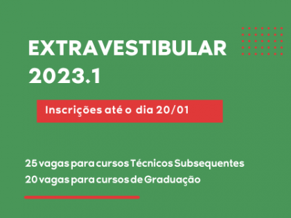 IFTO/Campus Palmas oferta 45 vagas para cursos tcnicos e de graduao