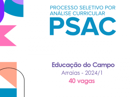 UFT oferta 40 vagas para o curso de Educao do Campo em Arraias