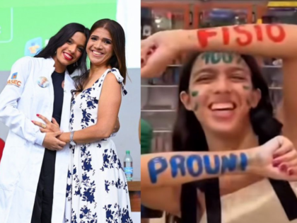 Estudante de fisioterapia da FASEC viraliza aps fazer surpresa para me ao passar no Prouni